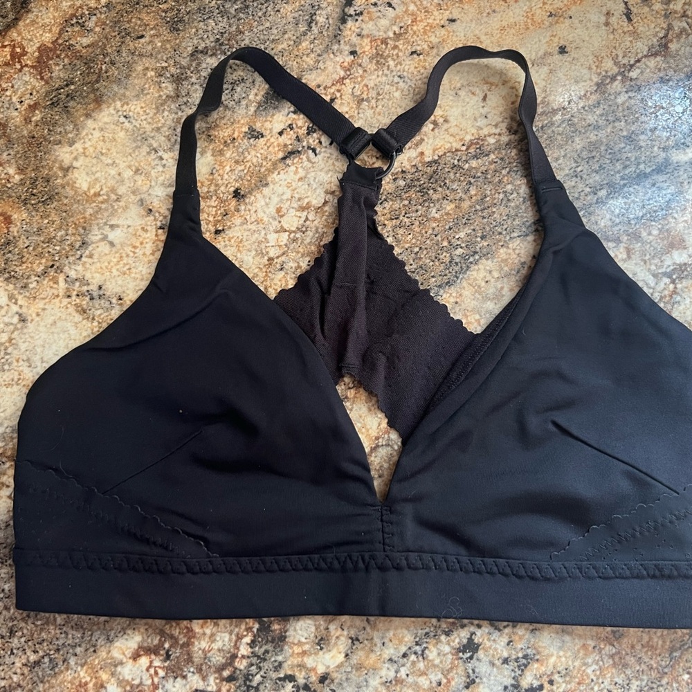 Black Lace Trim Bralette - luxtreme
